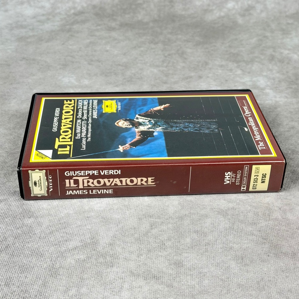 Verdi Il Trovatore VHS Pavarotti Marton Levine Metropolitan Opera Orchestra - Picture 4 of 8
